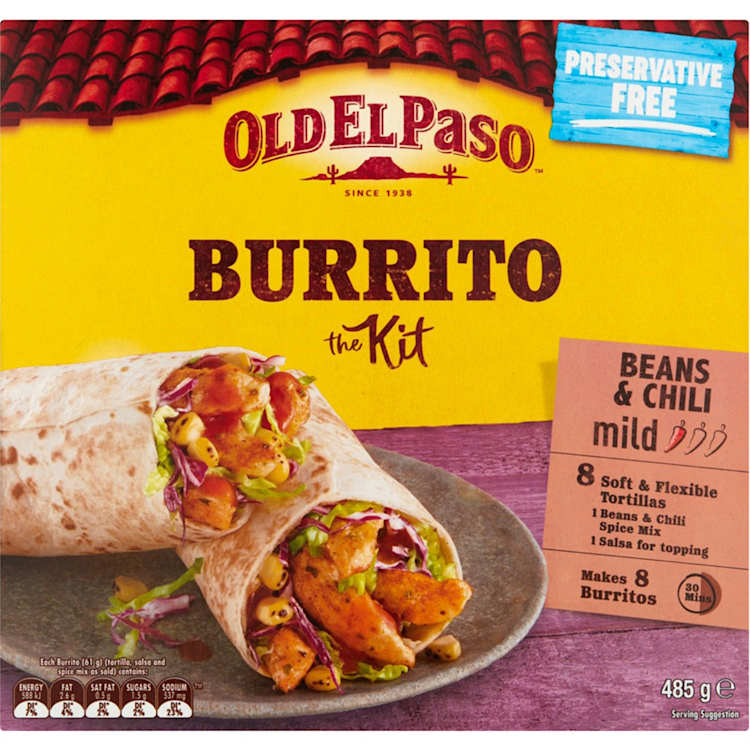 Old El Paso Mild Burrito Kit