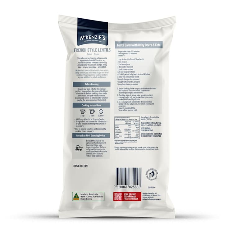 McKenzie's French Style Lentils