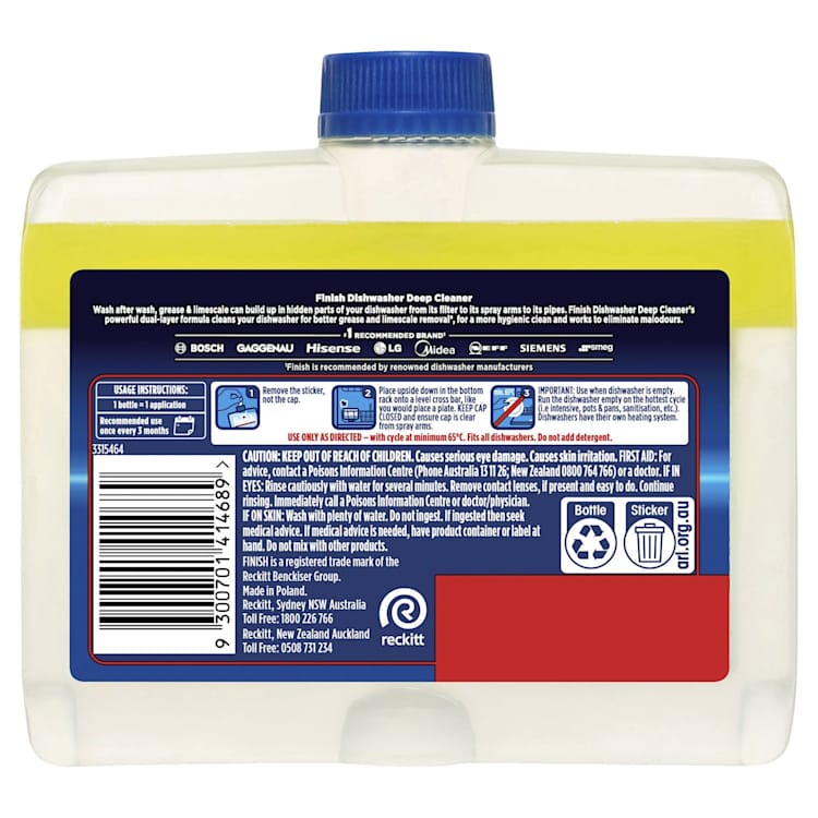 Finish Liquid Household Products Dishwasher Cleaner