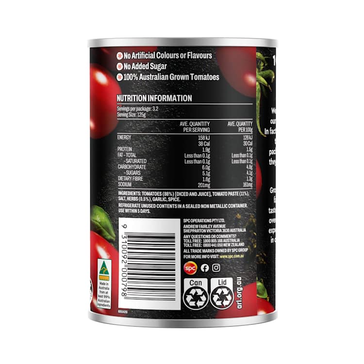 Ardmona Rich & Thick Diced Tomato with Paste Mixed Herbs