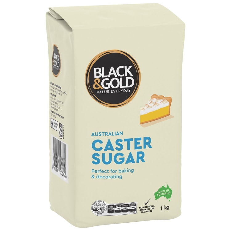 Black & Gold Caster Sugar