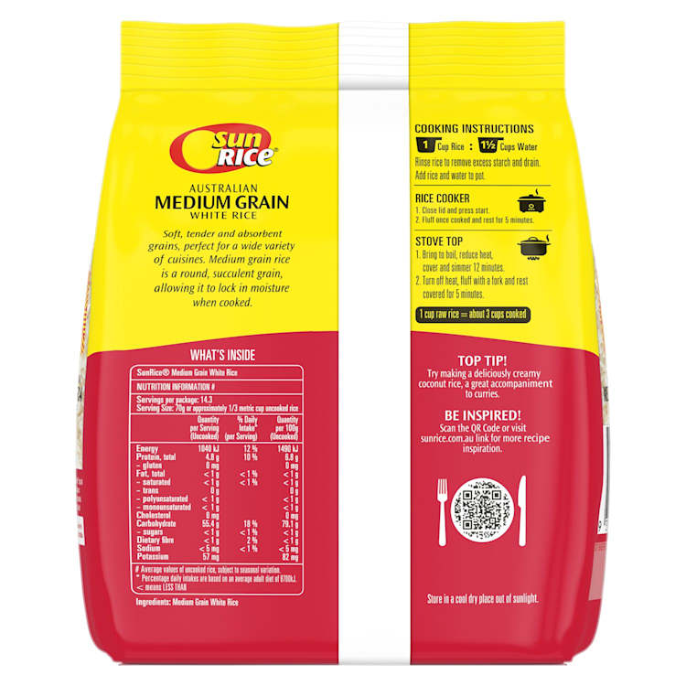 SunRice Australian Medium Grain Calrose Rice