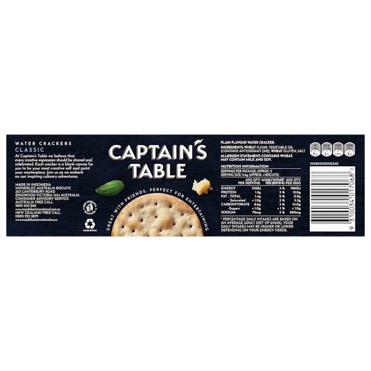 Captain's Table Water Cracker