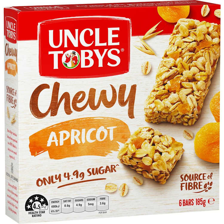 Uncle Tobys Muesli Bars Chewy Apricot