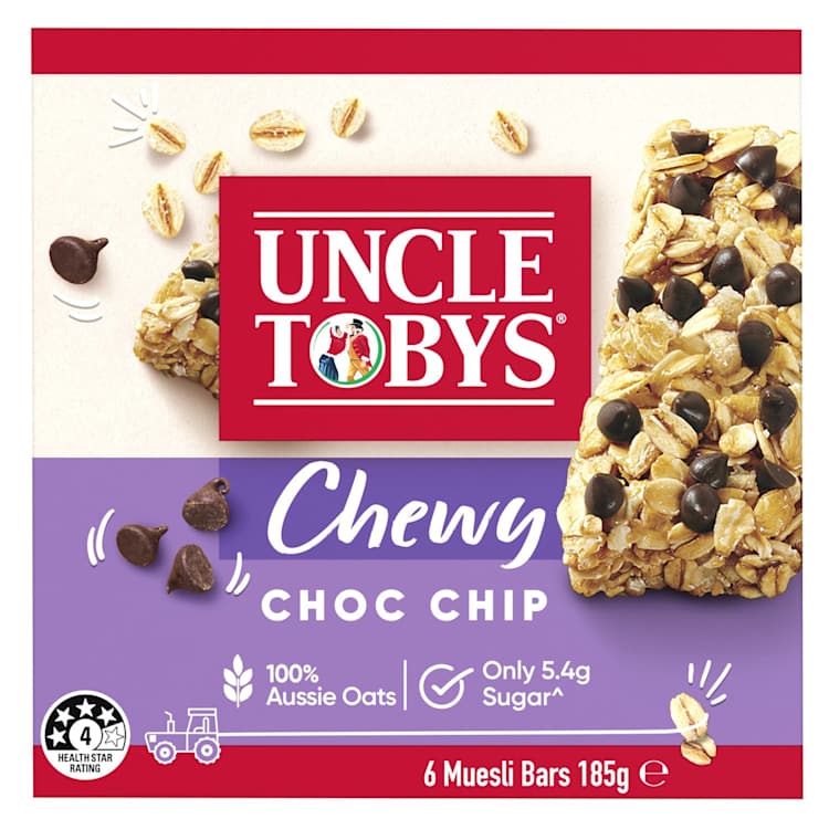 Uncle Tobys Muesli Bars Chewy Choc Chip