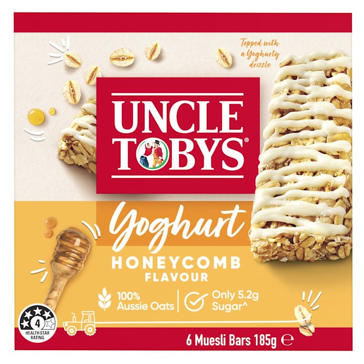 Uncle Tobys Muesli Bars Yoghurt & Honeycomb