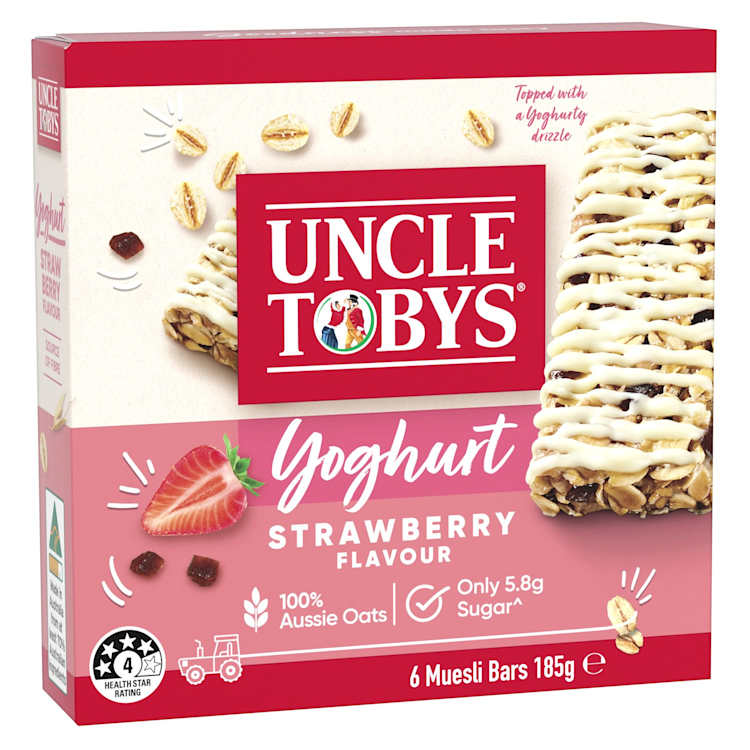 Uncle Tobys Muesli Bars Yoghurt & Strawberry