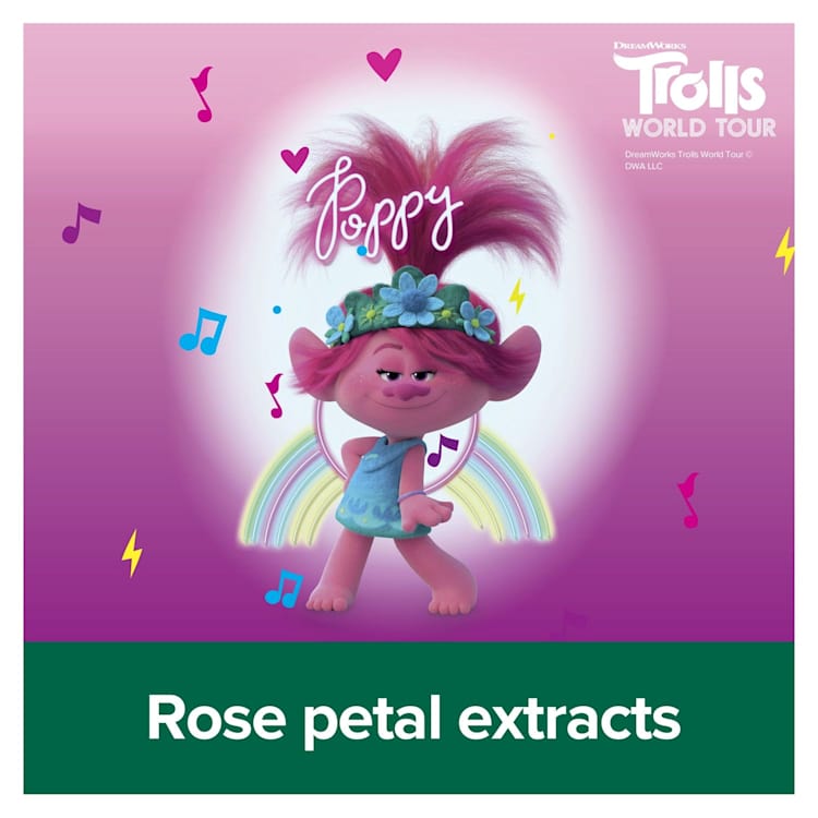 Palmolive Kids Fashion Girl Hair Detangling Spray Rose Kisses For Wet & Dry Hair Trolls Poppy