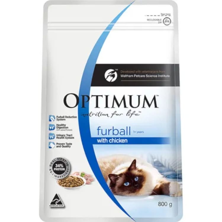 Optimum Furball Dry Cat Food With Chicken IGA Shop Online