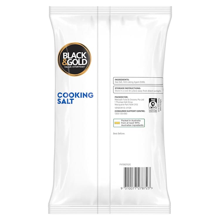 Black & Gold Cooking Salt