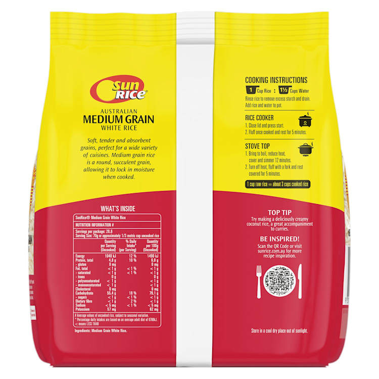 SunRice Australian Medium Grain Calrose Rice