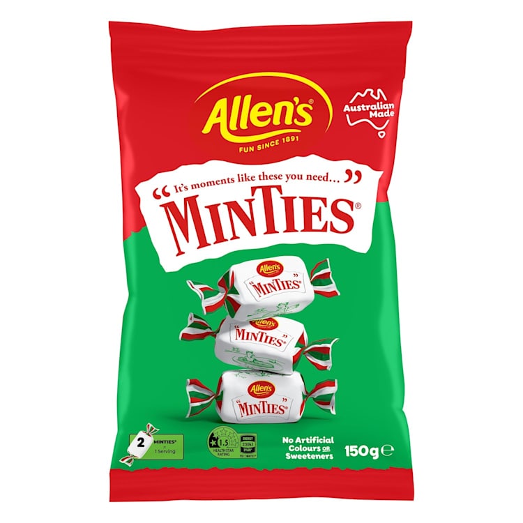 Allen's Minties Mint Chew Lollies Bag
