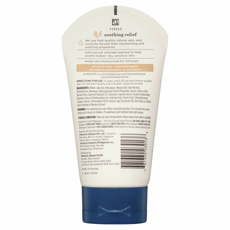Aveeno baby cream ingredients clearance