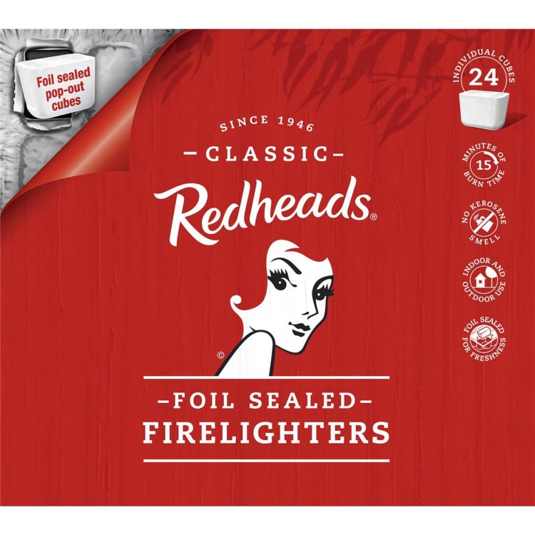 Redheads Foil-sealed Firelighters Fire Lighters