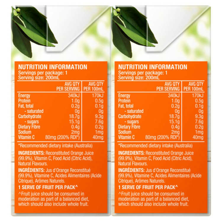 Golden Circle Orange Juice No Added Sugar Multipack Poppers