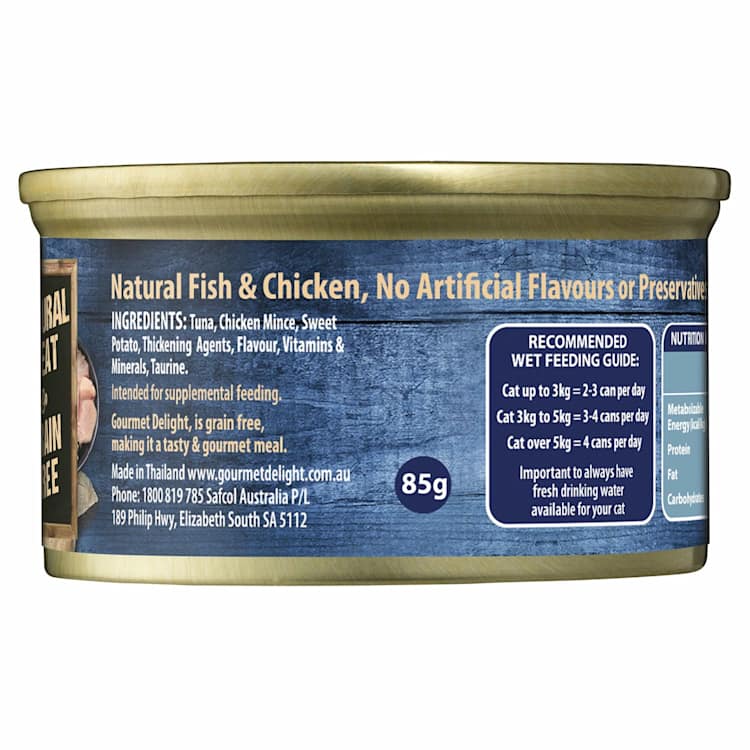 Gourmet Delight Cat Food Whitemeat Tuna With Chicken