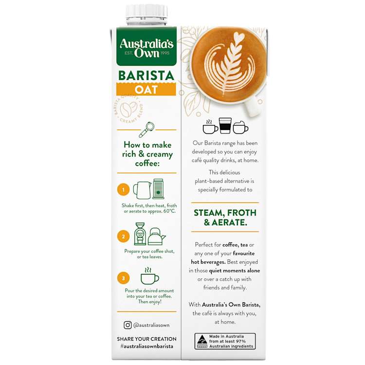 Australia's Own Barista Oat Milk