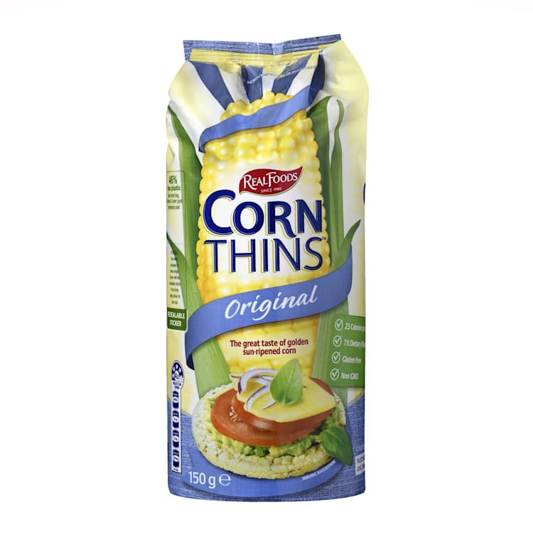 Real Foods Corn Thins Original