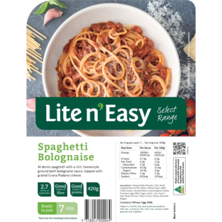 Lite n' Easy Spaghetti Bolognaise
