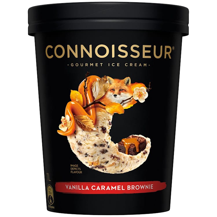 Connoisseur Ice Cream Vanilla Caramel Brownie