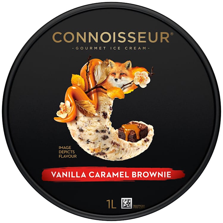 Connoisseur Ice Cream Vanilla Caramel Brownie