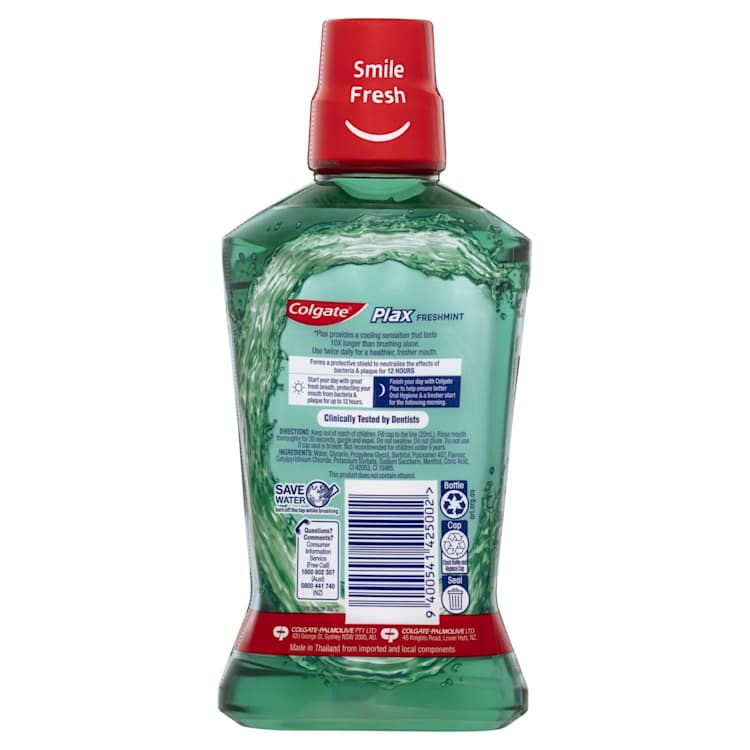 Colgate Plax Alcohol Free Freshmint Mouthwash