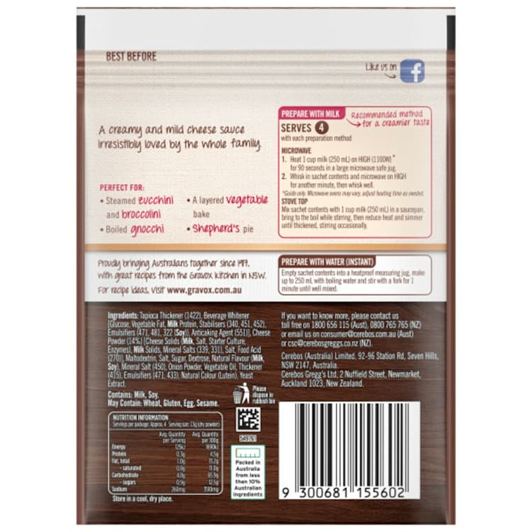 Gravox Cheese Sauce Mix