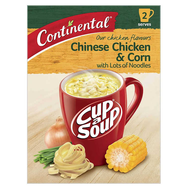 Continental Cup A Soup Chinese Chicken & Corn With Lots Of Noodles