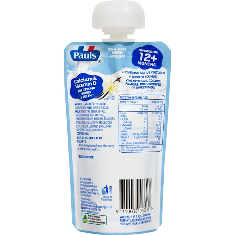 Pauls Vanilla Flavoured Yoghurt Pouch