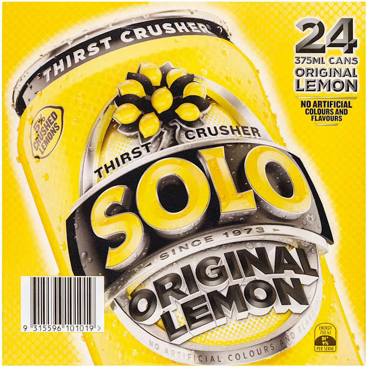 Schweppes Solo Thirst Crusher Original Lemon Multipack Cans
