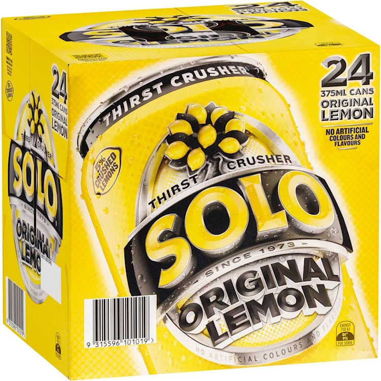 Schweppes Solo Thirst Crusher Original Lemon Multipack Cans