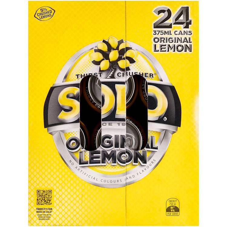 Schweppes Solo Thirst Crusher Original Lemon Multipack Cans