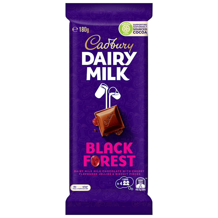Cadbury Black Forest Milk Chocolate Block