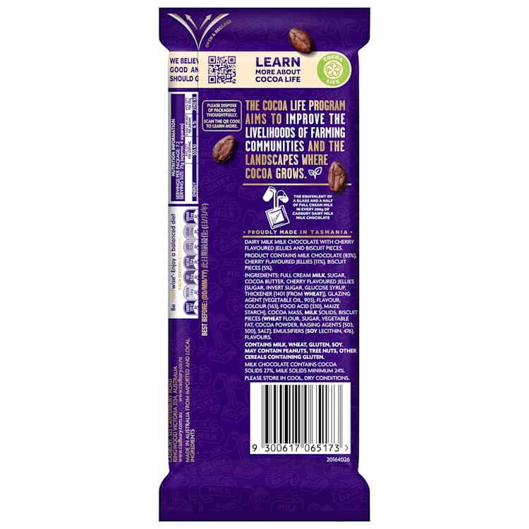 Cadbury Black Forest Milk Chocolate Block