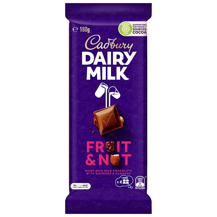 Cadbury Dairy Milk Fruit & Nut Milk Chocolate Block