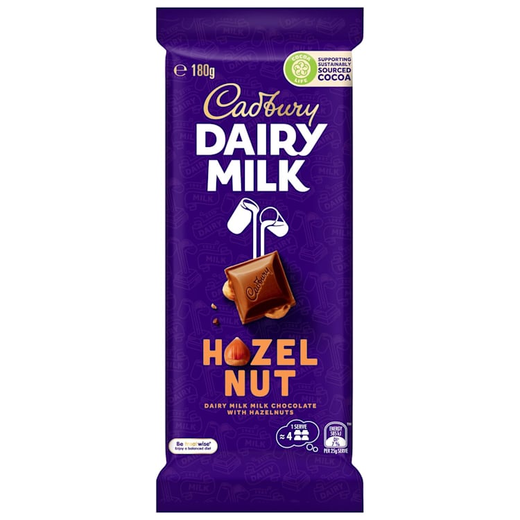 Cadbury Dairy Milk Hazelnut Milk Chocolate Block