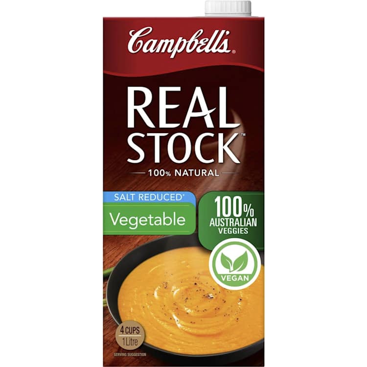 Campbell's Real Vegetable Liquid Stock Salt Reduced