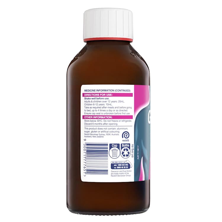 Gaviscon Alkaline Remedies Dual Action Peppermint