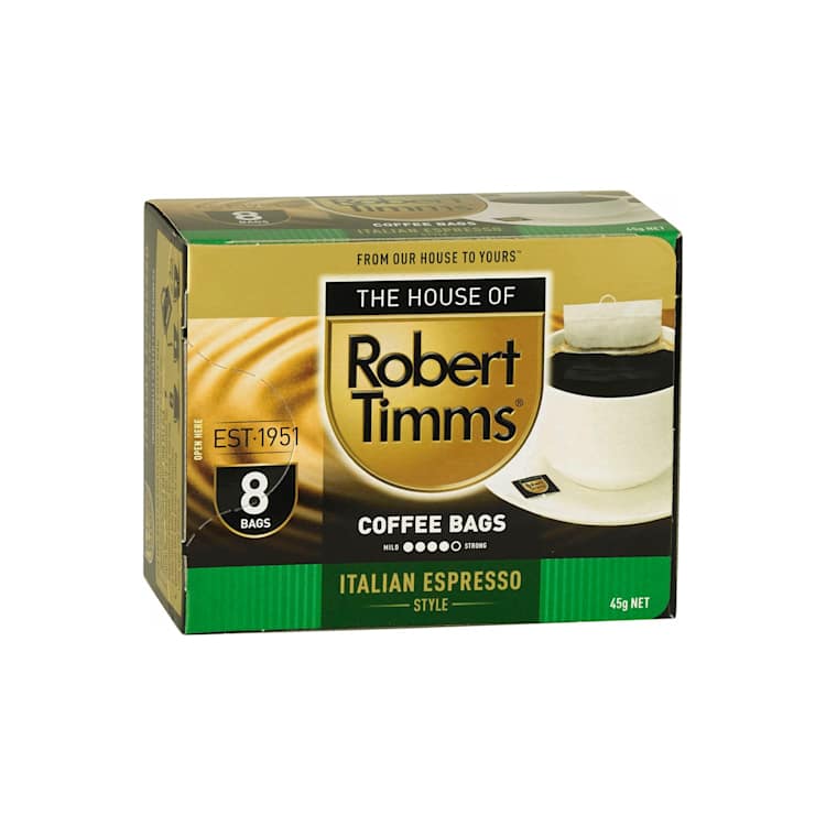 Robert Timms Coffee Bags Italian Espresso