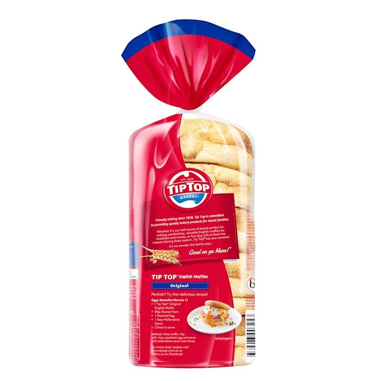 Tip Top English Muffins Original