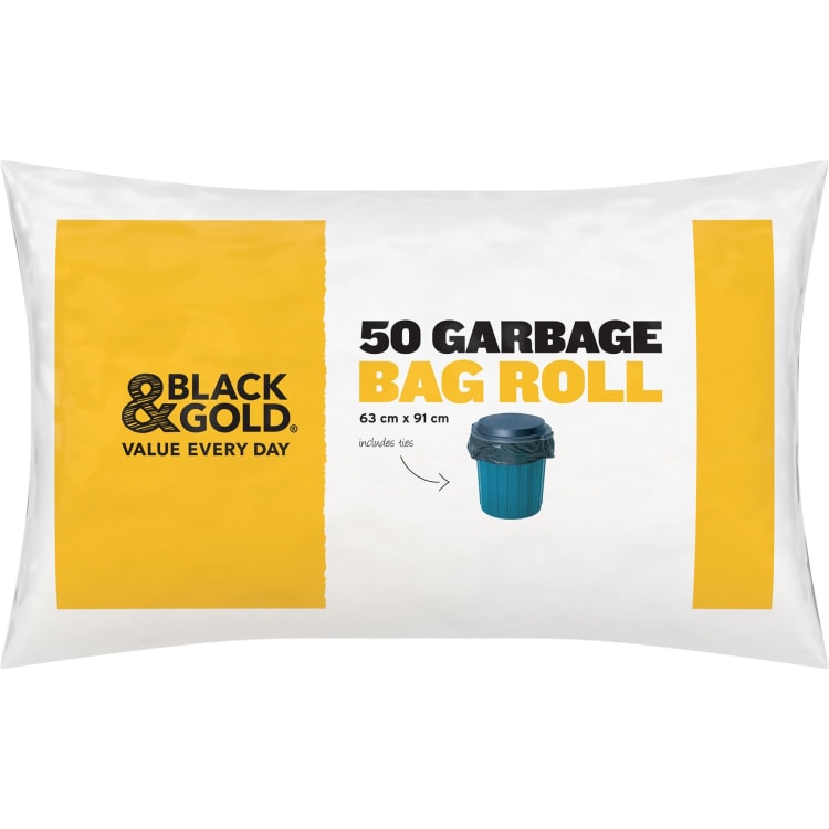 Black Gold Garbage Bag