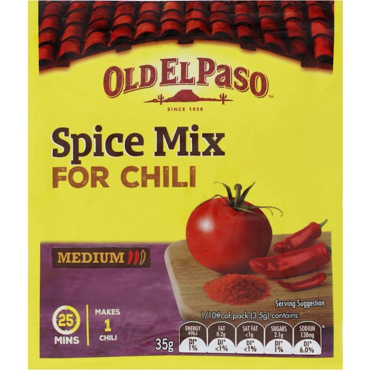 Old El Paso Mexican Chilli Spice Mix Medium
