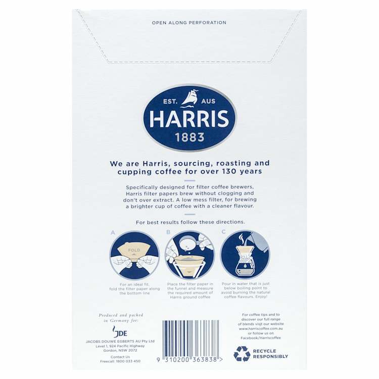 Harris Filter Papers 10-12 Cup