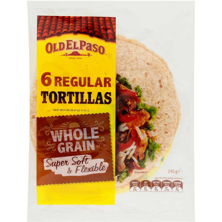 Old El Paso Mexican Wholegrain Tortillas