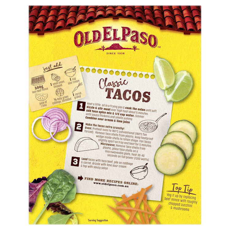 Old El Paso Mexican Mild 12 Taco Kit