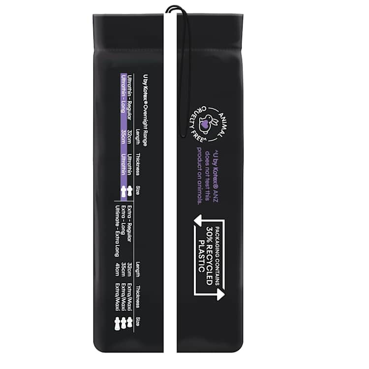 U by Kotex Overnight Ultrathins Long Pads