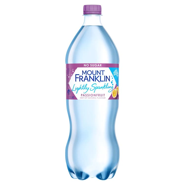 Mount Franklin Lightly Sparkling Water Passionfruit Bottle
