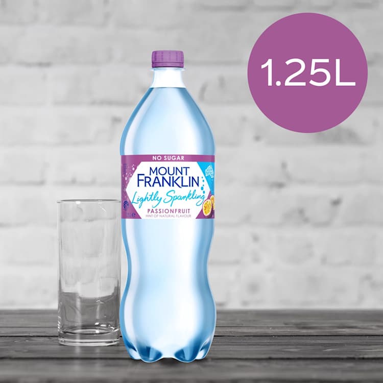 Mount Franklin Lightly Sparkling Water Passionfruit Bottle