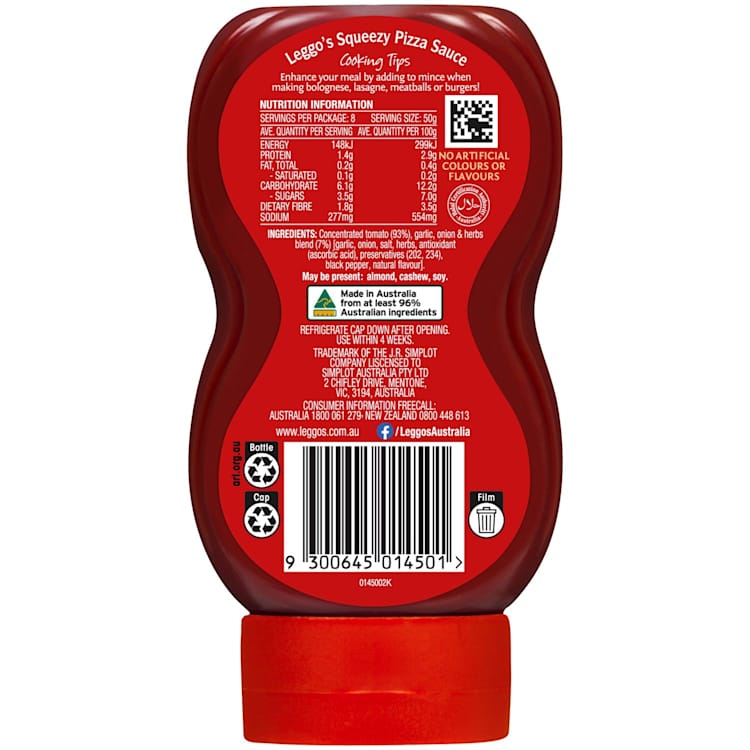 Leggo's Pizza Sauce With Garlic, Onion & Herbs