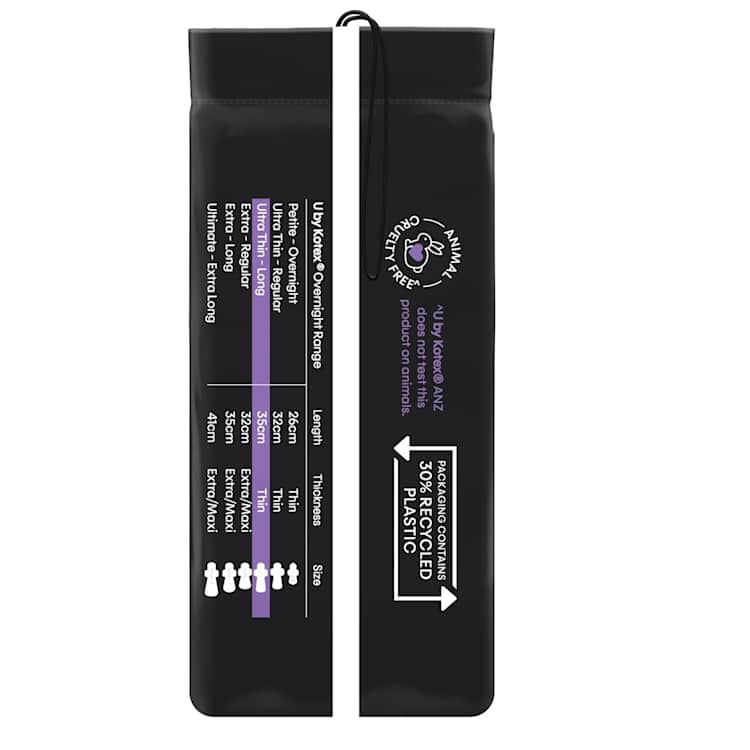 U By Kotex Maxi Overnight Pad Long